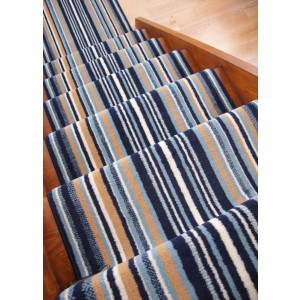 striped stair carpet